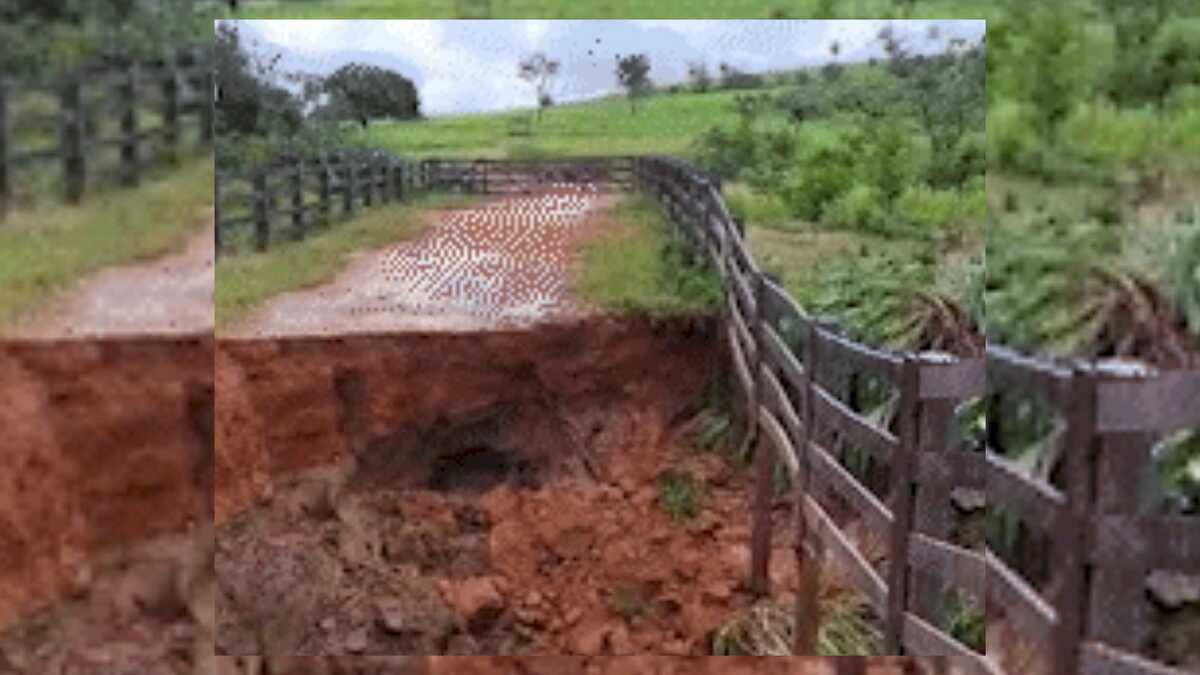 Fortes chuvas provocam queda de pontes no interior de MS