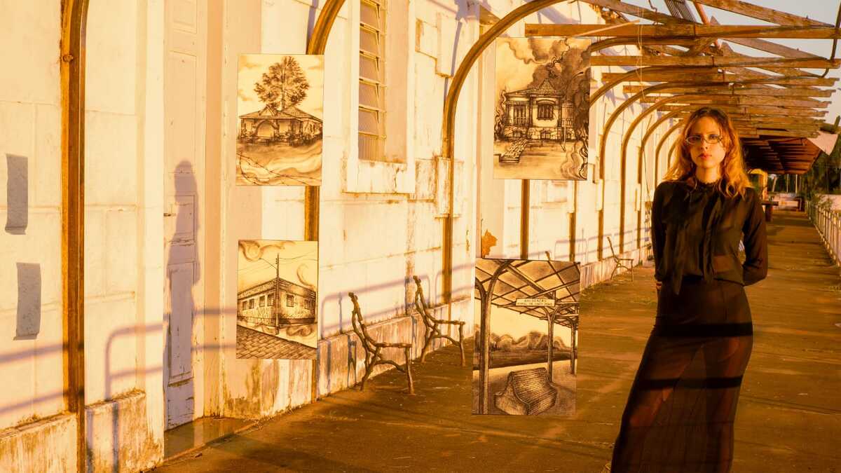 Artista lança em julho cartilha ilustrada sobre complexo ferroviário de Campo Grande